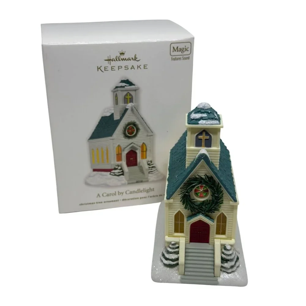 NWD Hallmark Keepsake 2012 A Carol By Candlelight Magic Sound Christmas Ornament
